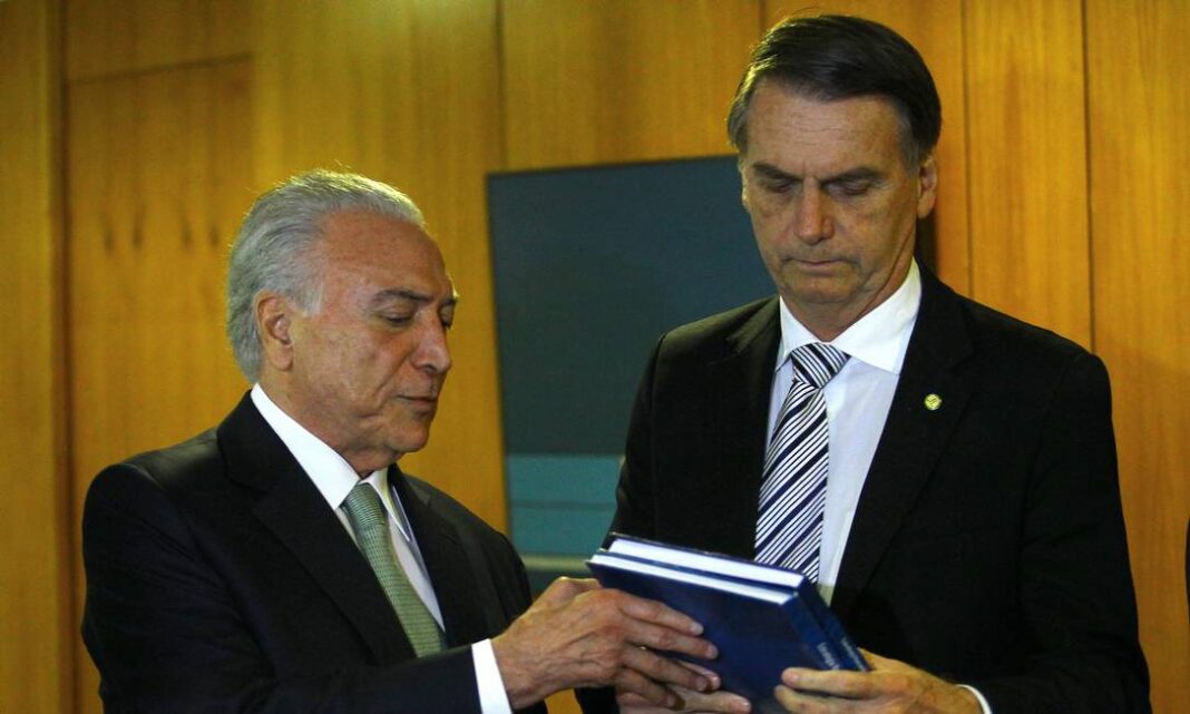 Michel Temer e Bolsonaro