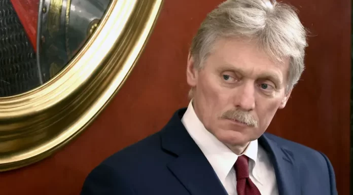 Porta-voz do Kremlin, Dmitry Peskov, durante entrevista coletiva em Moscou